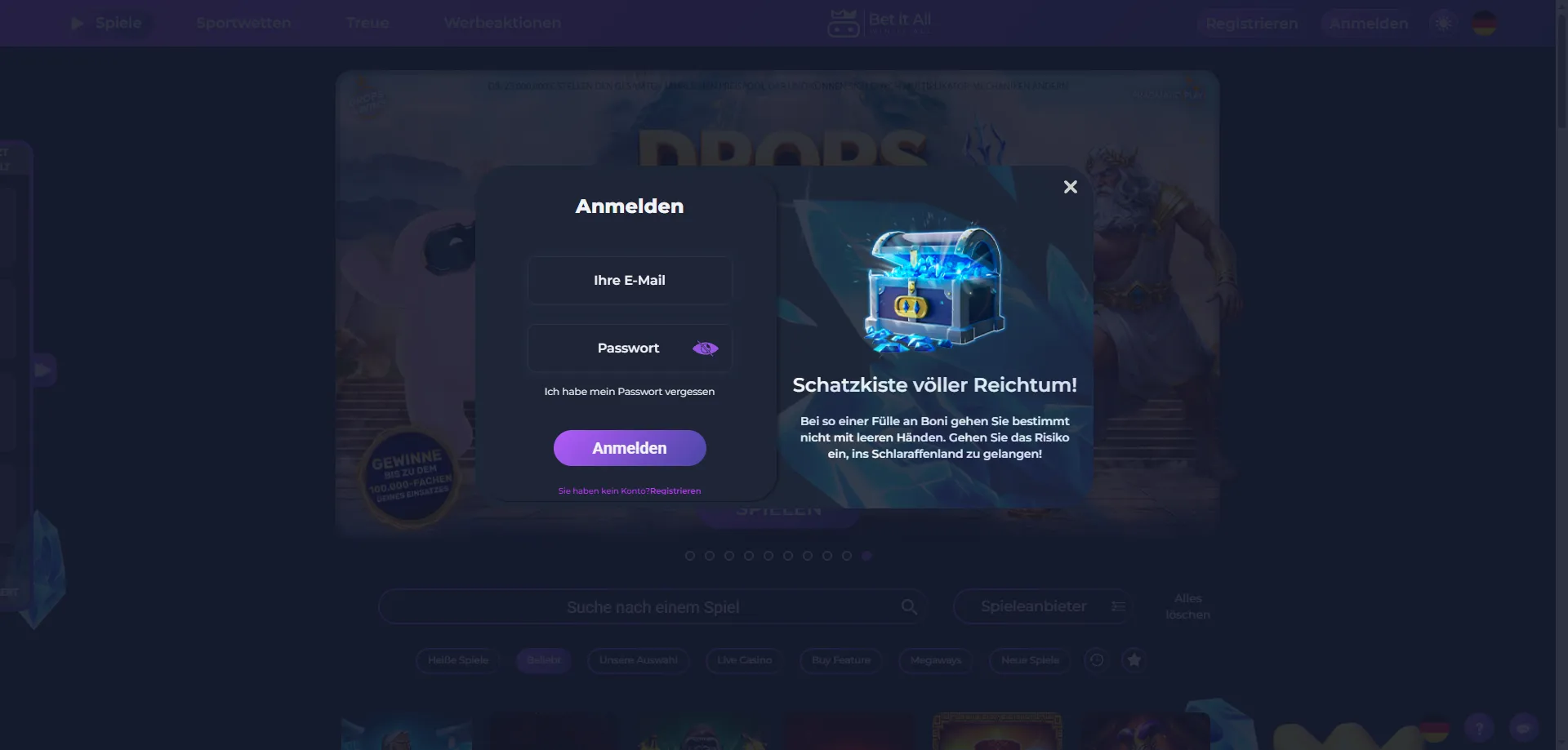 bet it all casino Login – sicherer Zugang zum Spielerkonto