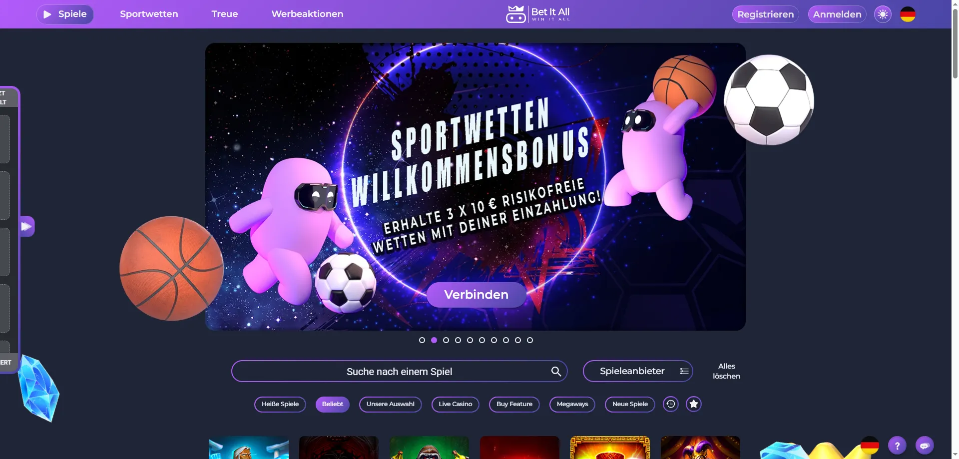 Betitall Casino mobile Web-App für iOS und Android