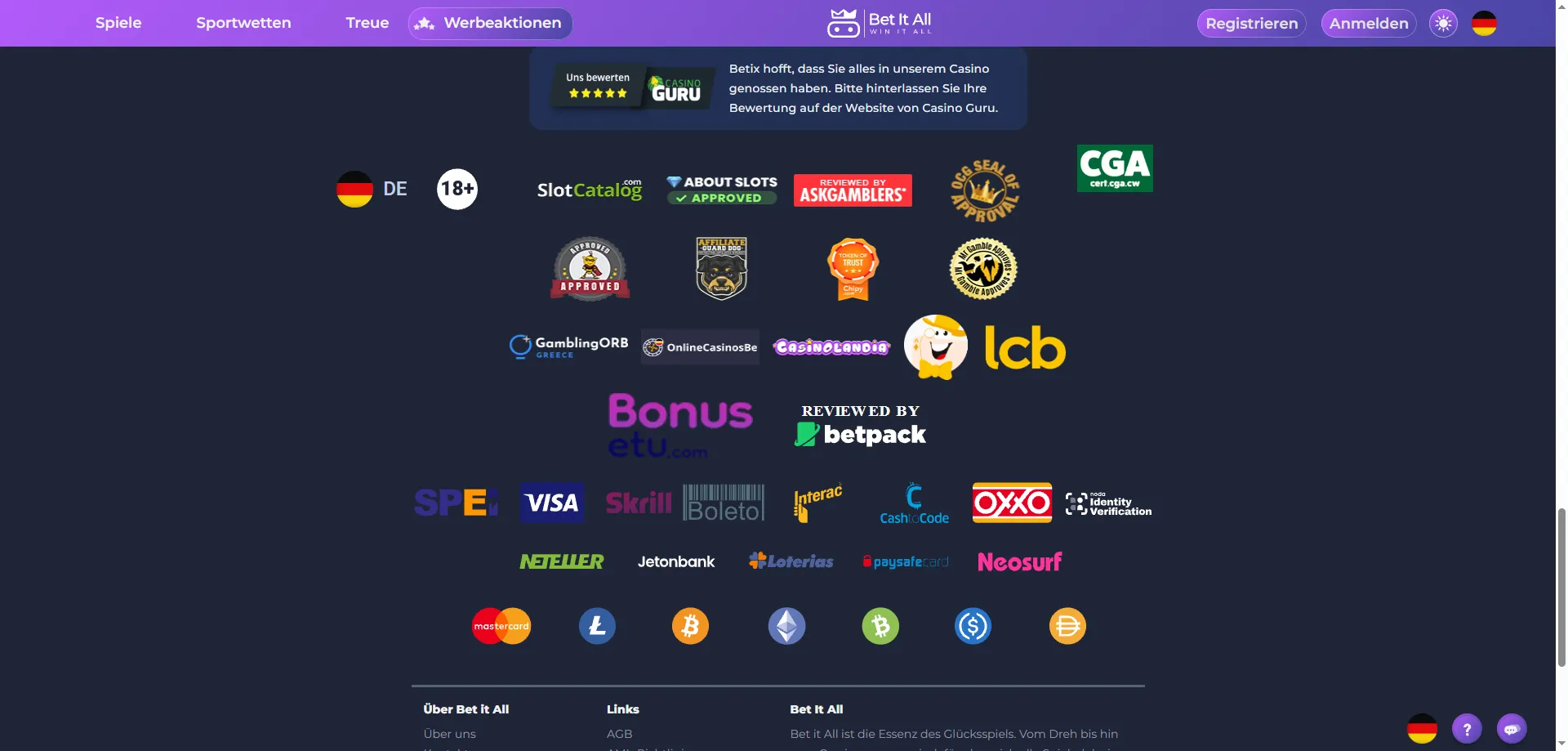 Sichere Zahlungsmethoden im Betitall Casino Österreich
